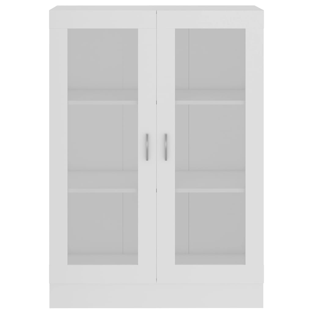 Vitrinekast 82,5x30,5x115 cm bewerkt hout wit is nu te koop bij PeponiXL, paradijselijk wonen!