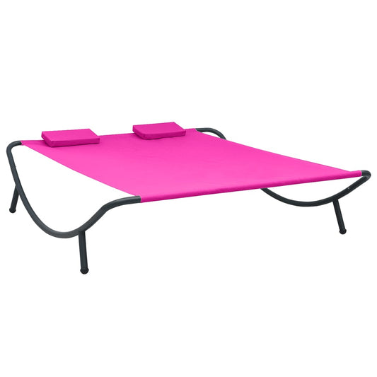 Loungebed stof roze is nu te koop bij PeponiXL, paradijselijk wonen!