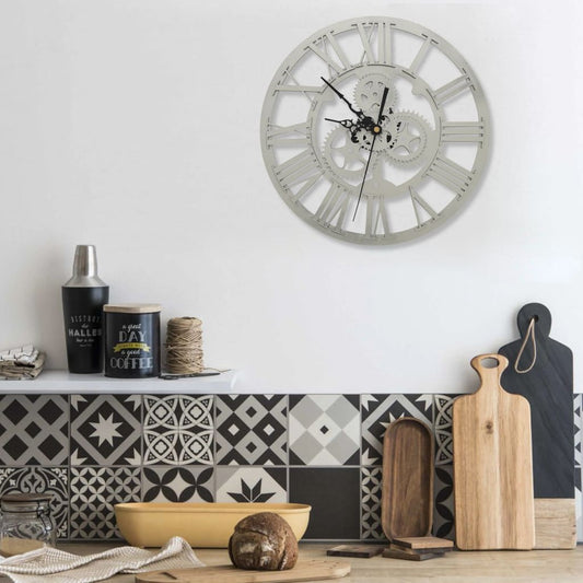 Wandklok 30 cm acryl zilverkleurig is nu te koop bij PeponiXL, paradijselijk wonen!