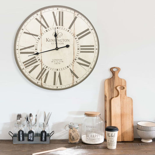 Wandklok vintage stijl 60 cm Londen is nu te koop bij PeponiXL, paradijselijk wonen!