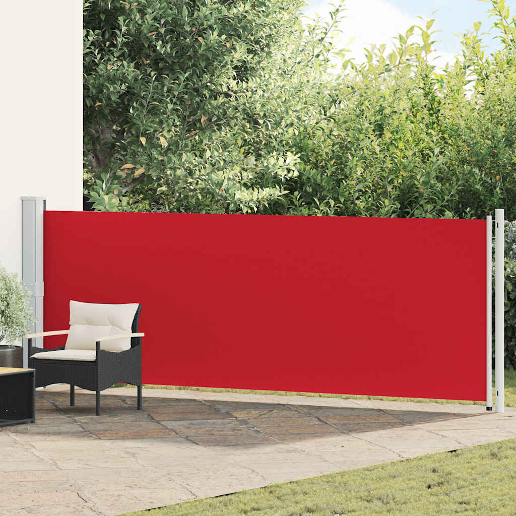 Tuinscherm uittrekbaar 140x600 cm rood is nu te koop bij PeponiXL, paradijselijk wonen!