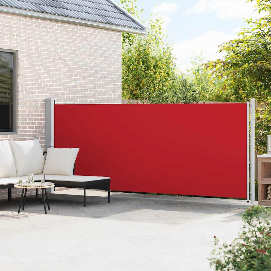 Tuinscherm uittrekbaar 600x160 cm rood is nu te koop bij PeponiXL, paradijselijk wonen!