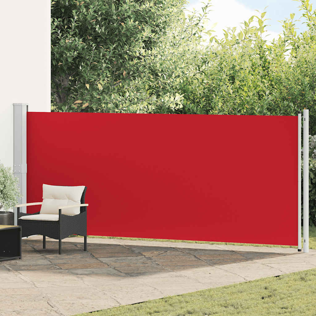Tuinscherm uittrekbaar 600x160 cm rood is nu te koop bij PeponiXL, paradijselijk wonen!