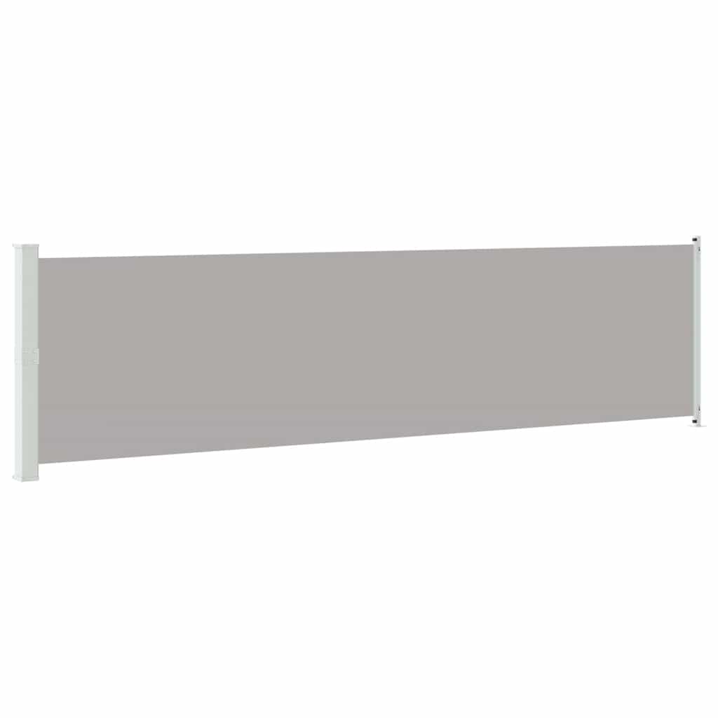 Tuinscherm uittrekbaar 600x160 cm grijs is nu te koop bij PeponiXL, paradijselijk wonen!