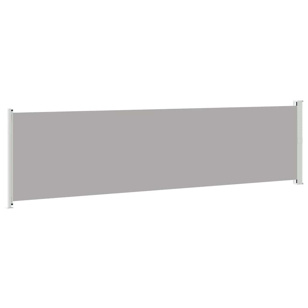 Tuinscherm uittrekbaar 600x160 cm grijs is nu te koop bij PeponiXL, paradijselijk wonen!