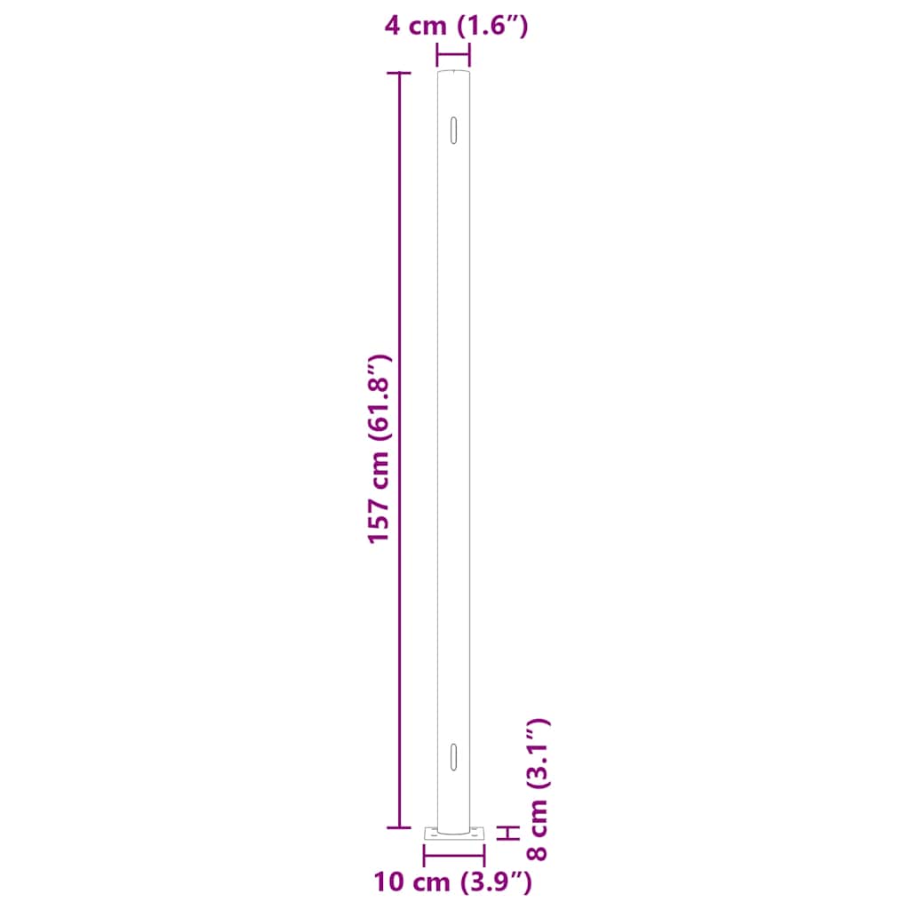 Tuinscherm uittrekbaar 600x160 cm grijs is nu te koop bij PeponiXL, paradijselijk wonen!