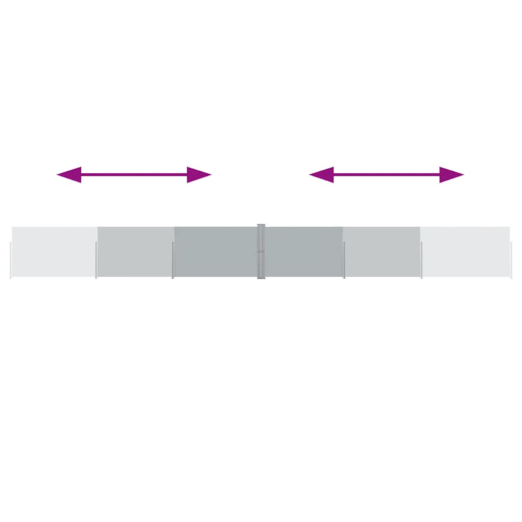 Tuinscherm uittrekbaar 140x1200 cm antraciet is nu te koop bij PeponiXL, paradijselijk wonen!