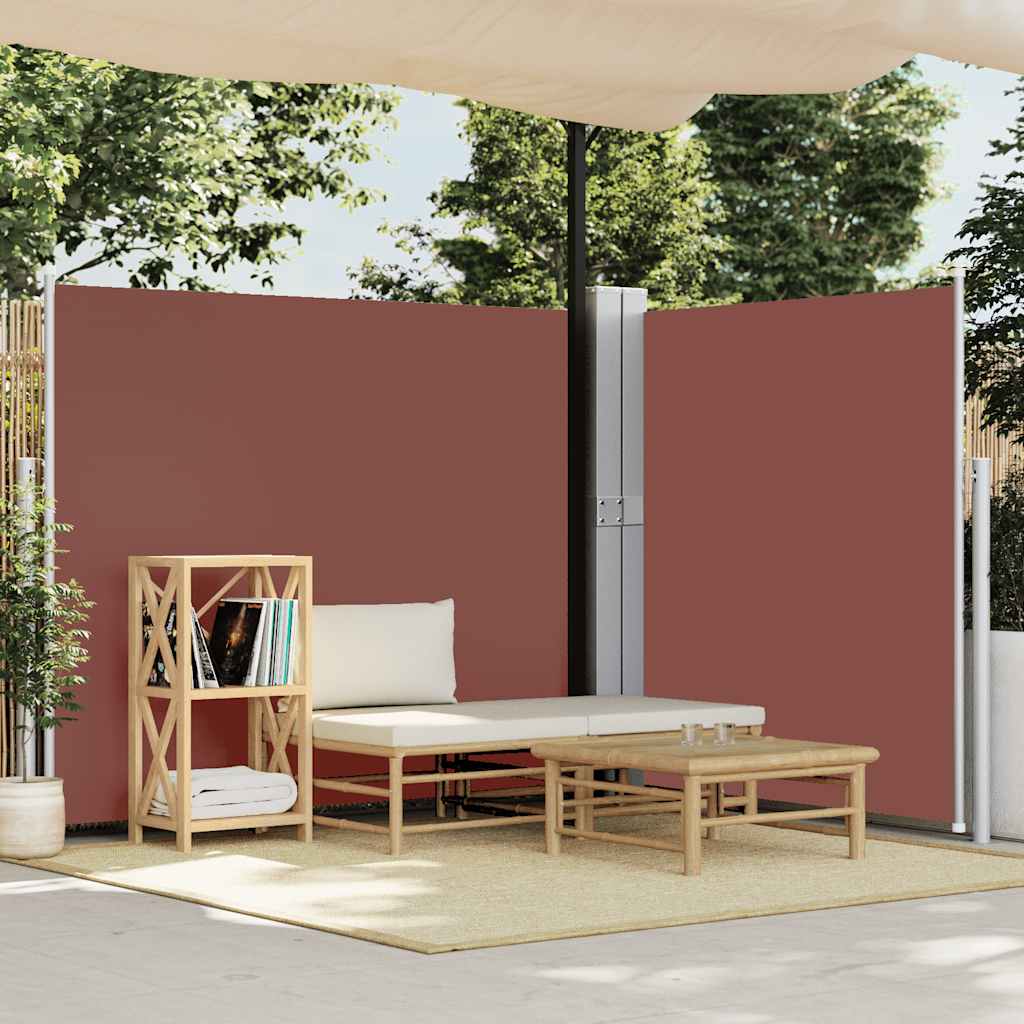 Tuinscherm uittrekbaar 170x1200 cm bruin is nu te koop bij PeponiXL, paradijselijk wonen!