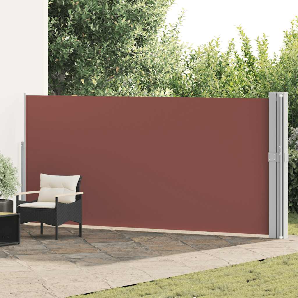 Tuinscherm uittrekbaar 170x1200 cm bruin is nu te koop bij PeponiXL, paradijselijk wonen!