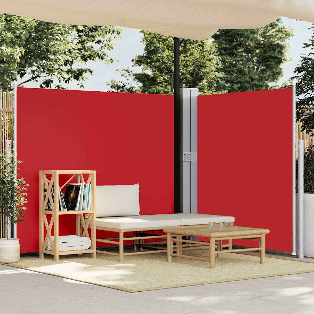 Tuinscherm uittrekbaar 170x1200 cm rood is nu te koop bij PeponiXL, paradijselijk wonen!