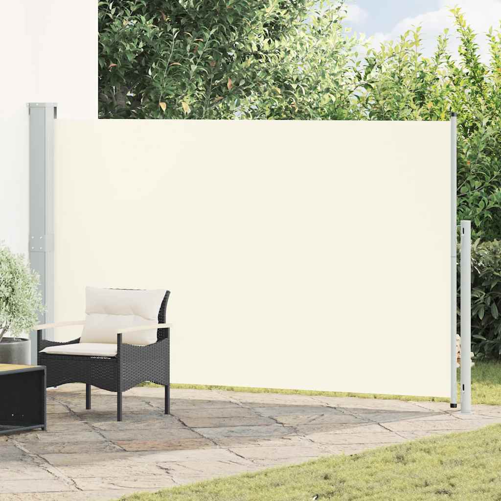 Tuinscherm uittrekbaar 180x300 cm crèmekleurig is nu te koop bij PeponiXL, paradijselijk wonen!