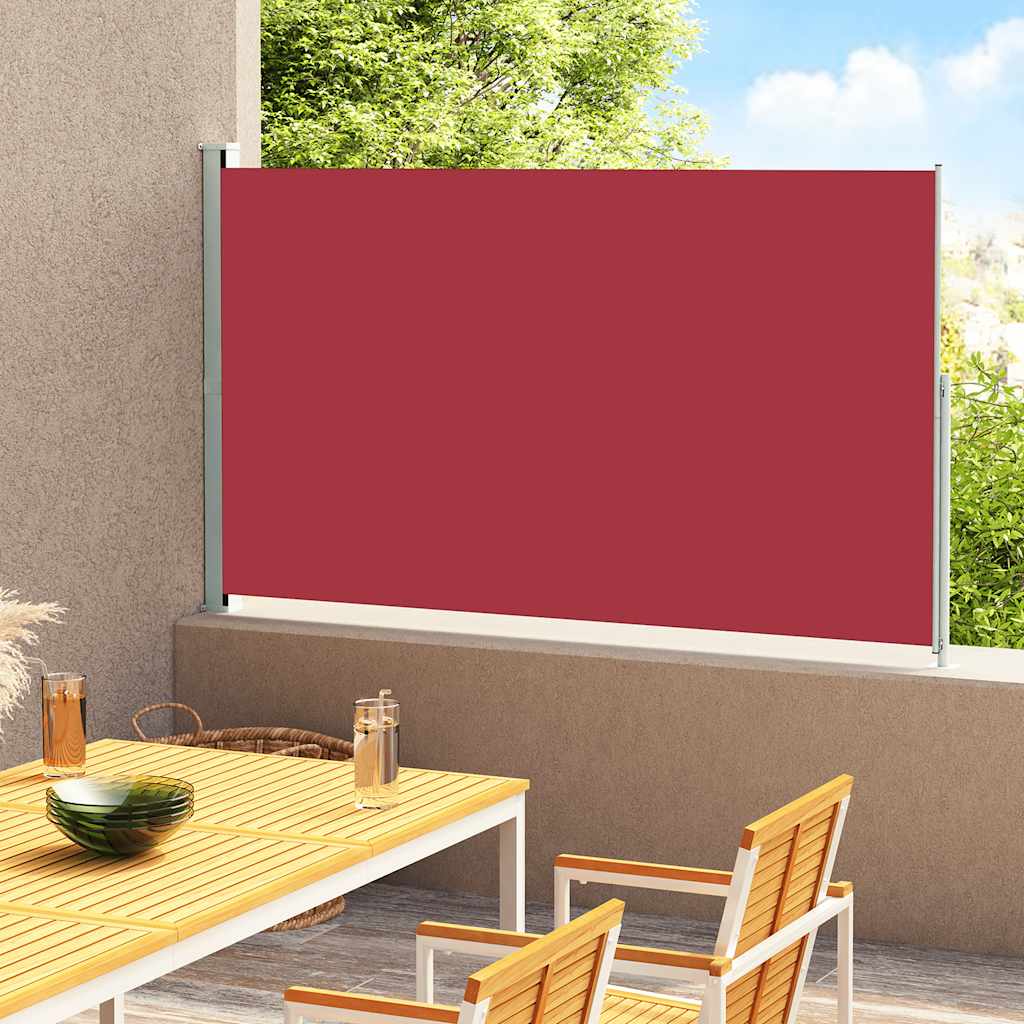 Tuinscherm uittrekbaar 180x300 cm rood is nu te koop bij PeponiXL, paradijselijk wonen!