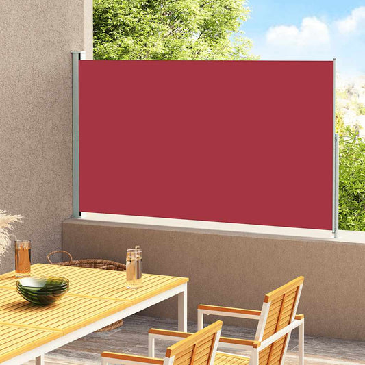 Tuinscherm uittrekbaar 180x300 cm rood is nu te koop bij PeponiXL, paradijselijk wonen!
