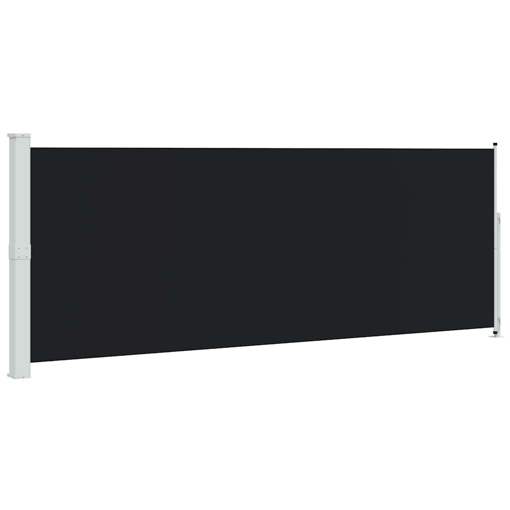 Tuinscherm uittrekbaar 180x500 cm zwart is nu te koop bij PeponiXL, paradijselijk wonen!