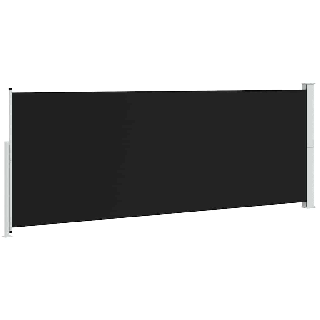 Tuinscherm uittrekbaar 180x500 cm zwart is nu te koop bij PeponiXL, paradijselijk wonen!