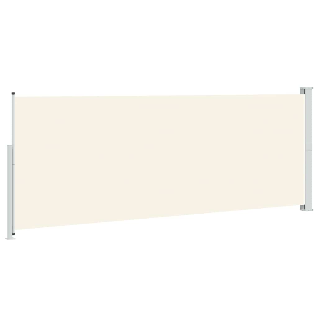 Tuinscherm uittrekbaar 180x500 cm crèmekleurig is nu te koop bij PeponiXL, paradijselijk wonen!