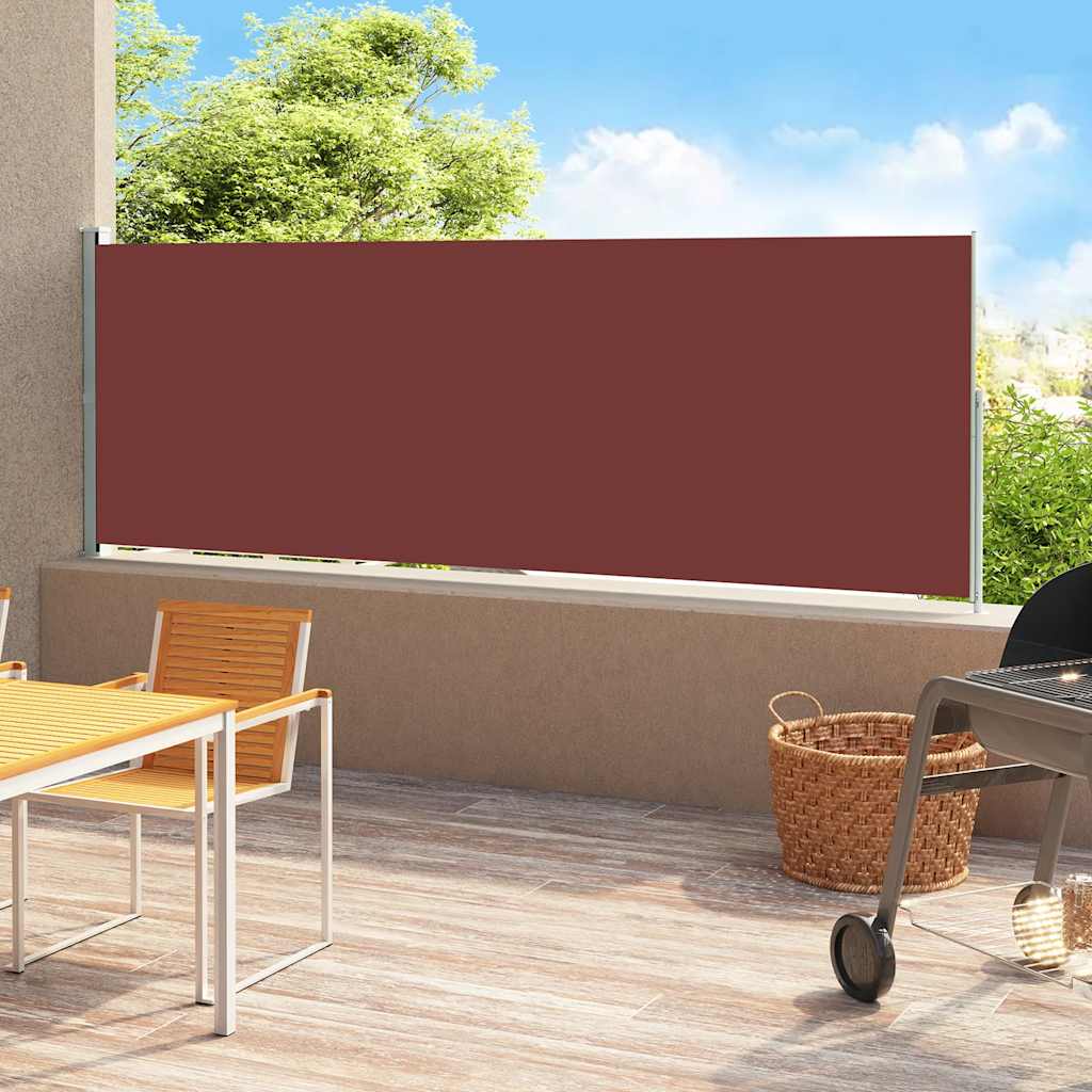 Tuinscherm uittrekbaar 180x500 cm bruin is nu te koop bij PeponiXL, paradijselijk wonen!