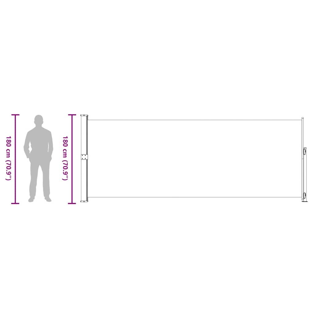 Tuinscherm uittrekbaar 180x500 cm blauw is nu te koop bij PeponiXL, paradijselijk wonen!