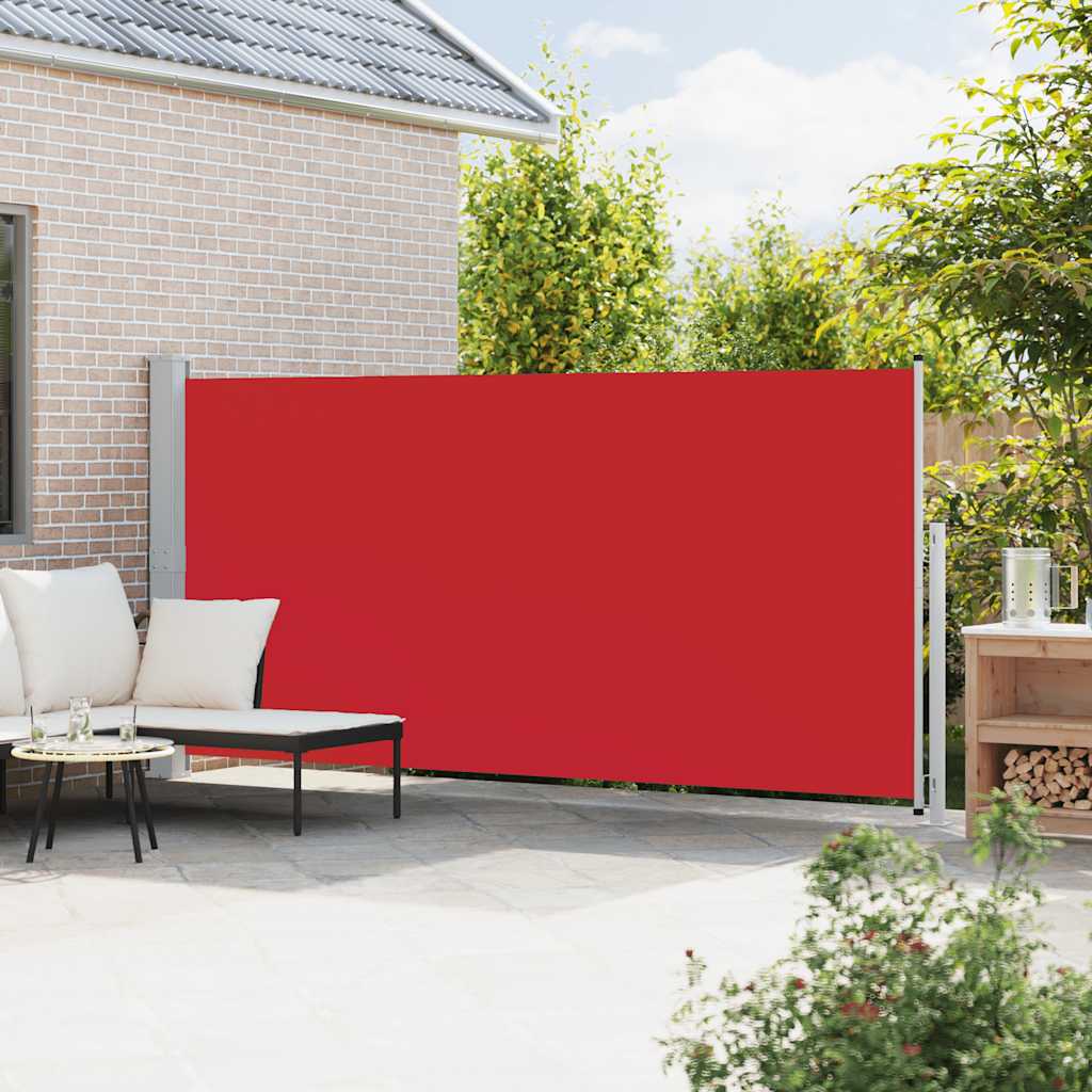 Tuinscherm uittrekbaar 180x500 cm rood is nu te koop bij PeponiXL, paradijselijk wonen!