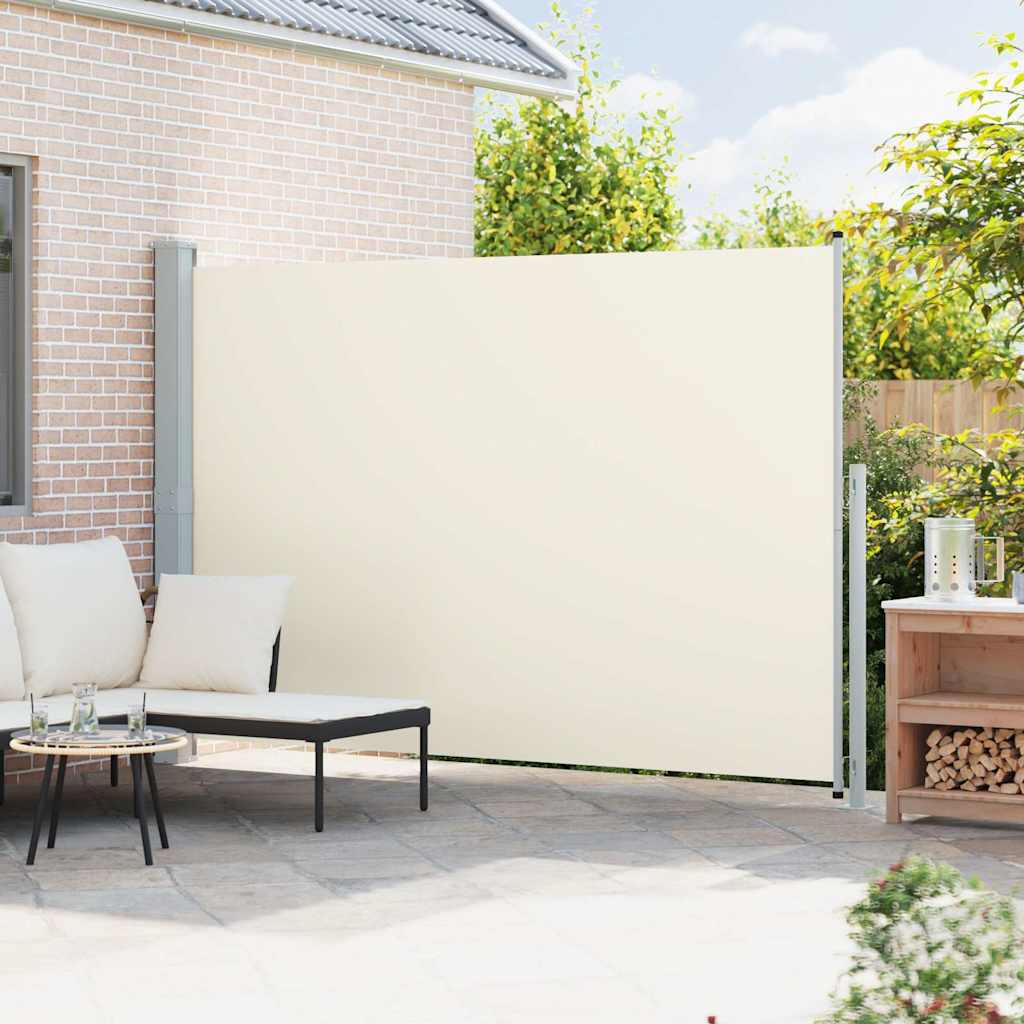 Tuinscherm uittrekbaar 200x300 cm crème is nu te koop bij PeponiXL, paradijselijk wonen!
