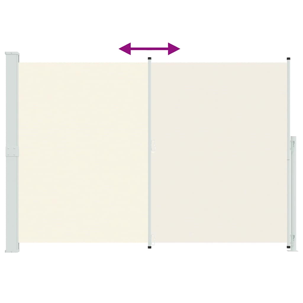 Tuinscherm uittrekbaar 200x300 cm crème is nu te koop bij PeponiXL, paradijselijk wonen!
