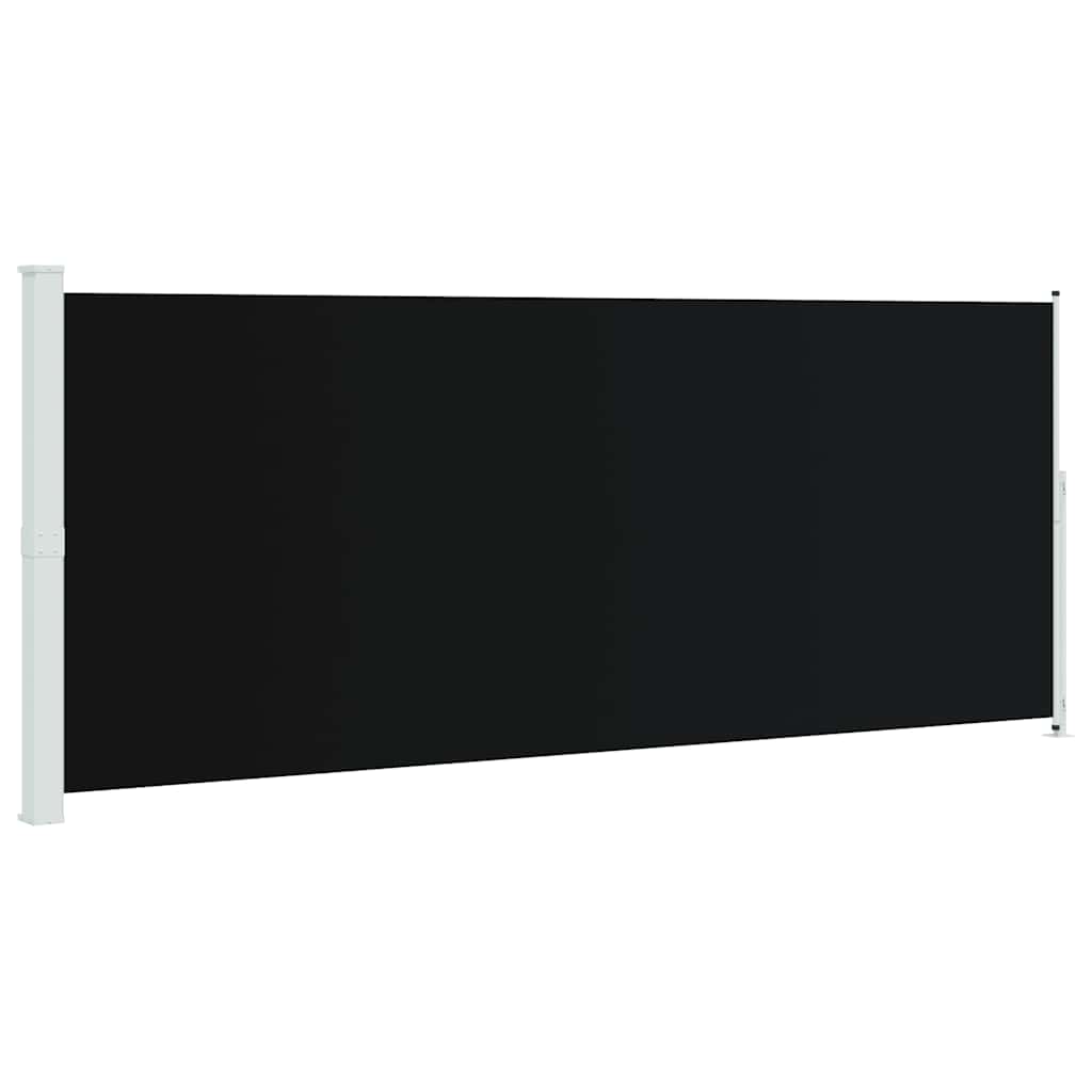Tuinscherm uittrekbaar 200x500 cm zwart is nu te koop bij PeponiXL, paradijselijk wonen!