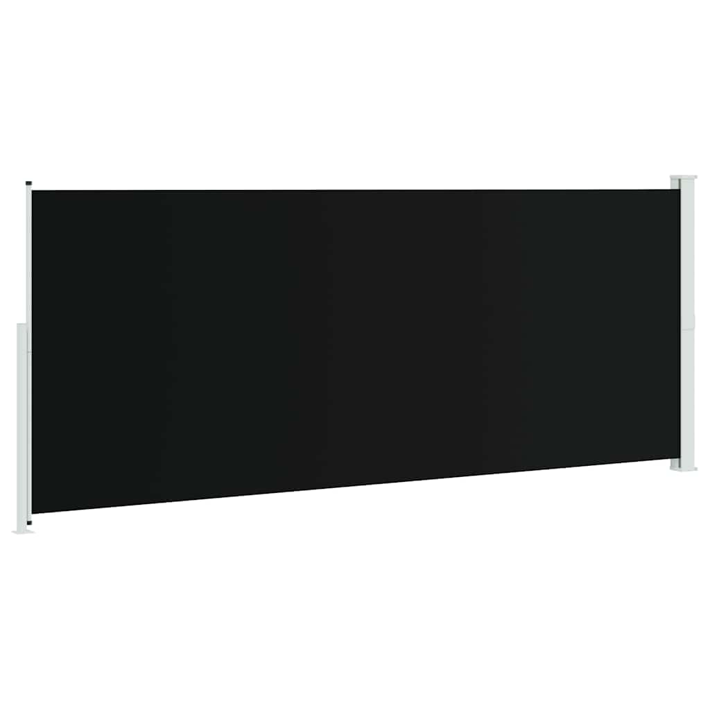 Tuinscherm uittrekbaar 200x500 cm zwart is nu te koop bij PeponiXL, paradijselijk wonen!