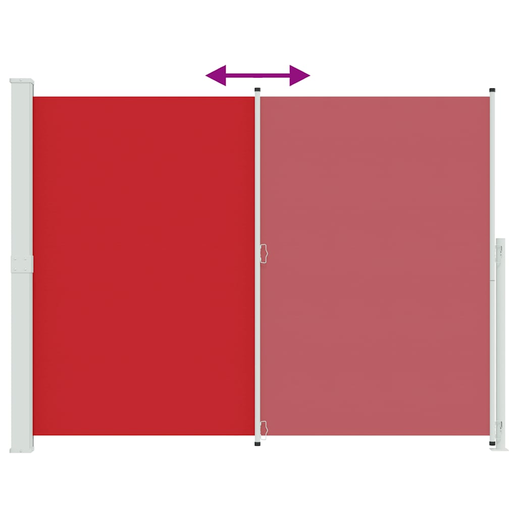 Tuinscherm uittrekbaar 220x300 cm rood is nu te koop bij PeponiXL, paradijselijk wonen!