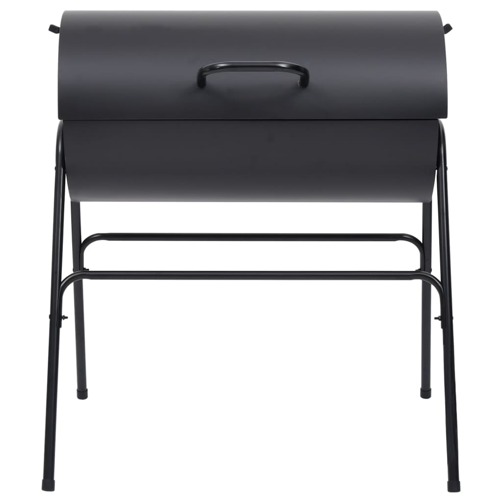 Barbecuevat met 2 kookroosters 80x95x90 cm staal zwart is nu te koop bij PeponiXL, paradijselijk wonen!