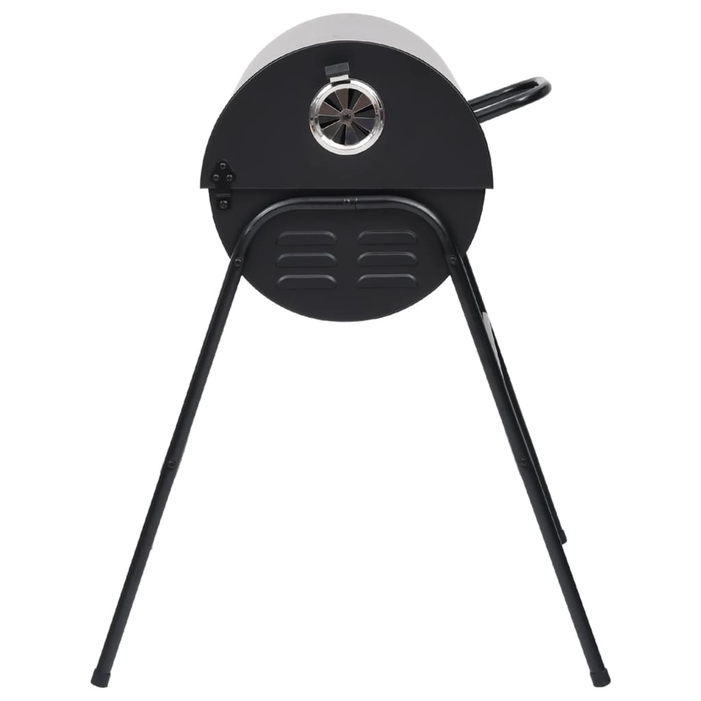 Barbecuevat met 2 kookroosters 80x95x90 cm staal zwart is nu te koop bij PeponiXL, paradijselijk wonen!