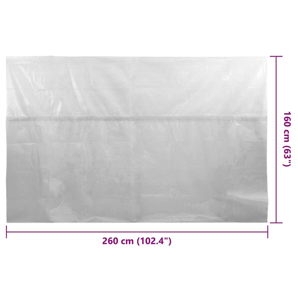 Zwembadfolie solar drijvend 260x160 cm PE grijs is nu te koop bij PeponiXL, paradijselijk wonen!