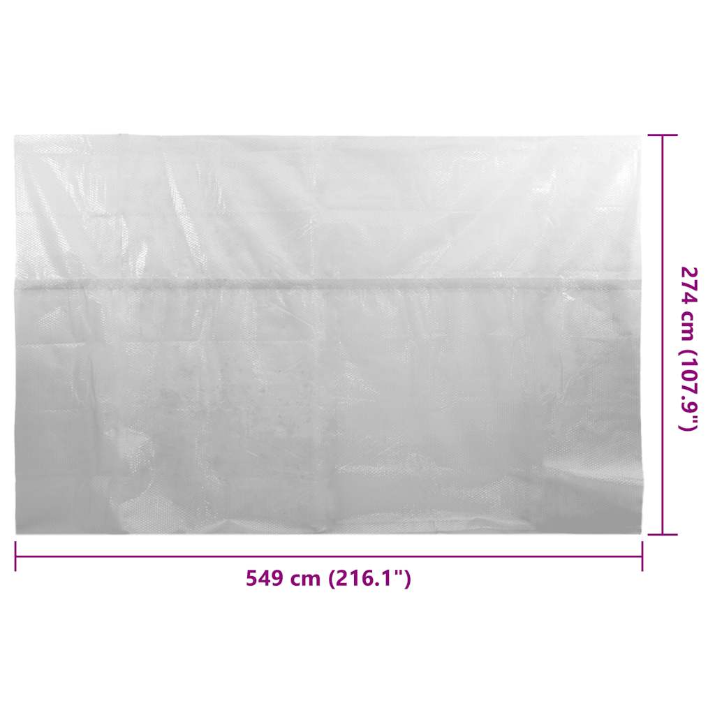 Zwembadfolie solar drijvend 549x274 cm PE grijs is nu te koop bij PeponiXL, paradijselijk wonen!