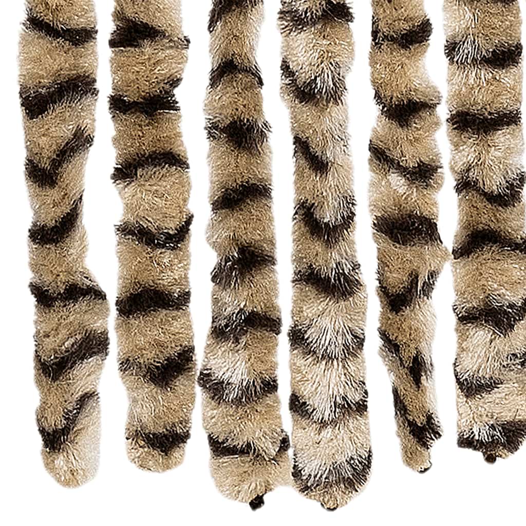 Vliegengordijn 56x185 cm chenille beige en bruin is nu te koop bij PeponiXL, paradijselijk wonen!