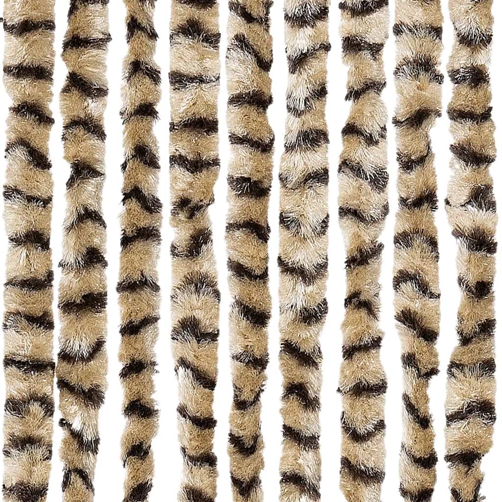 Vliegengordijn 56x185 cm chenille beige en bruin is nu te koop bij PeponiXL, paradijselijk wonen!