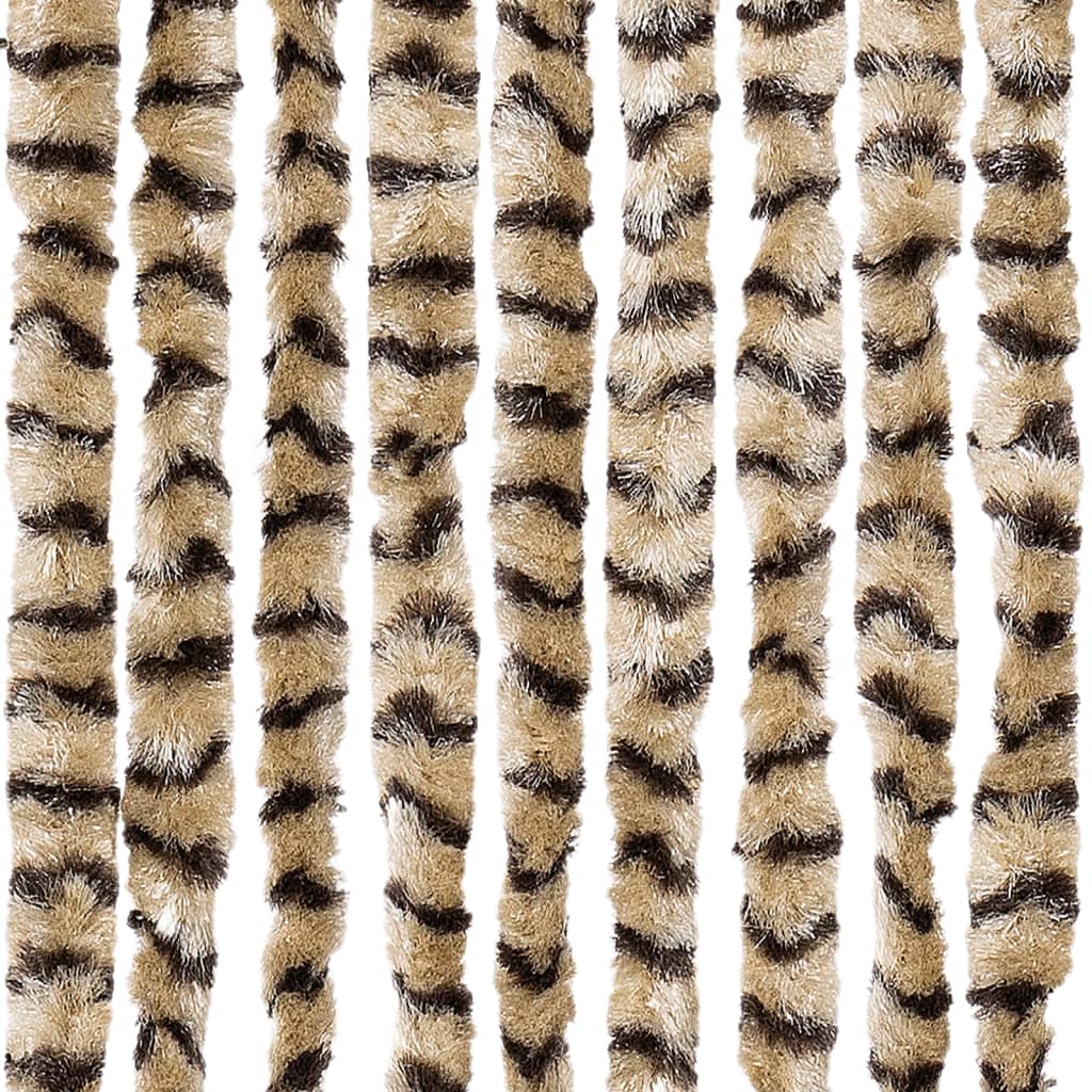 Vliegengordijn 90x220 cm chenille beige en bruin is nu te koop bij PeponiXL, paradijselijk wonen!