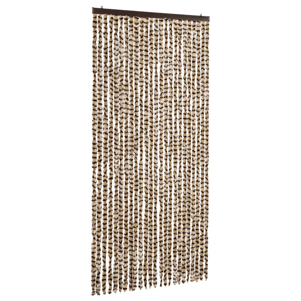 Vliegengordijn 100x220 cm chenille beige en bruin is nu te koop bij PeponiXL, paradijselijk wonen!