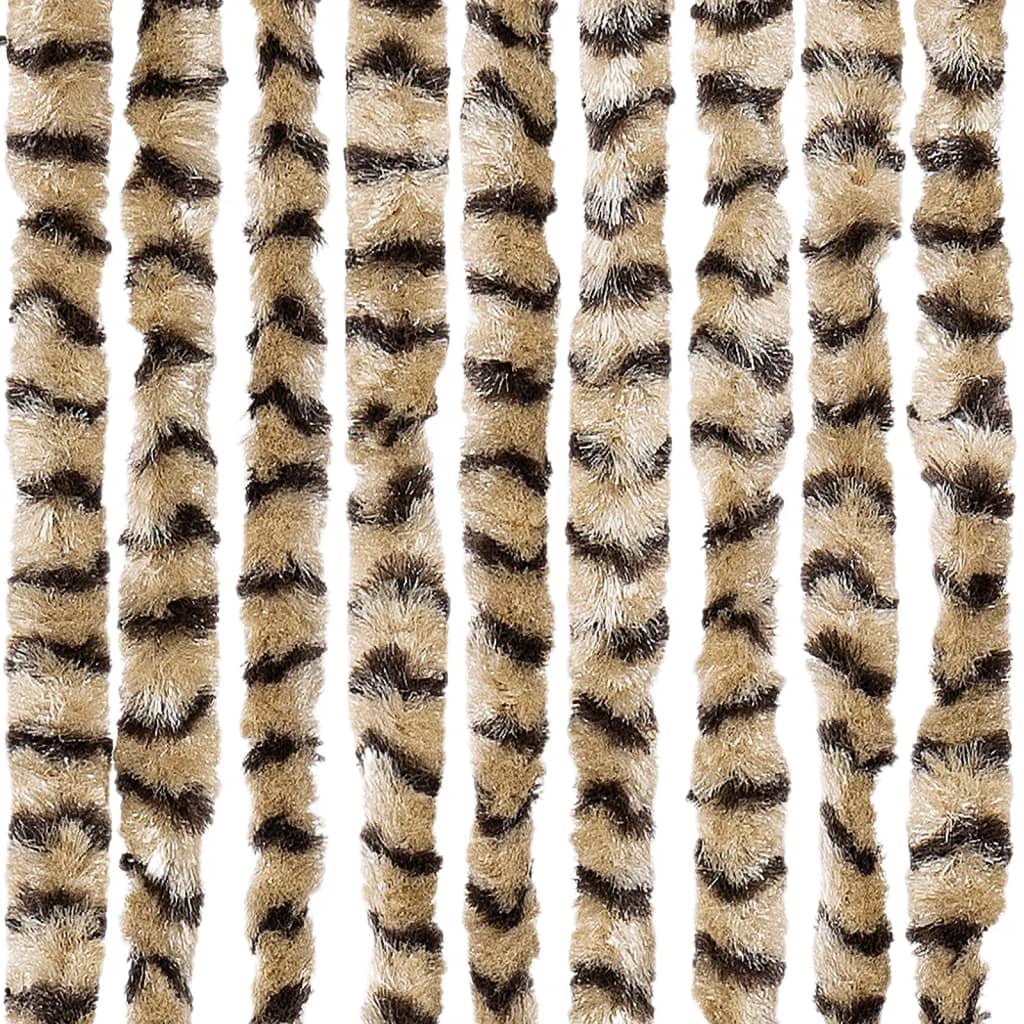 Vliegengordijn 100x220 cm chenille beige en bruin is nu te koop bij PeponiXL, paradijselijk wonen!