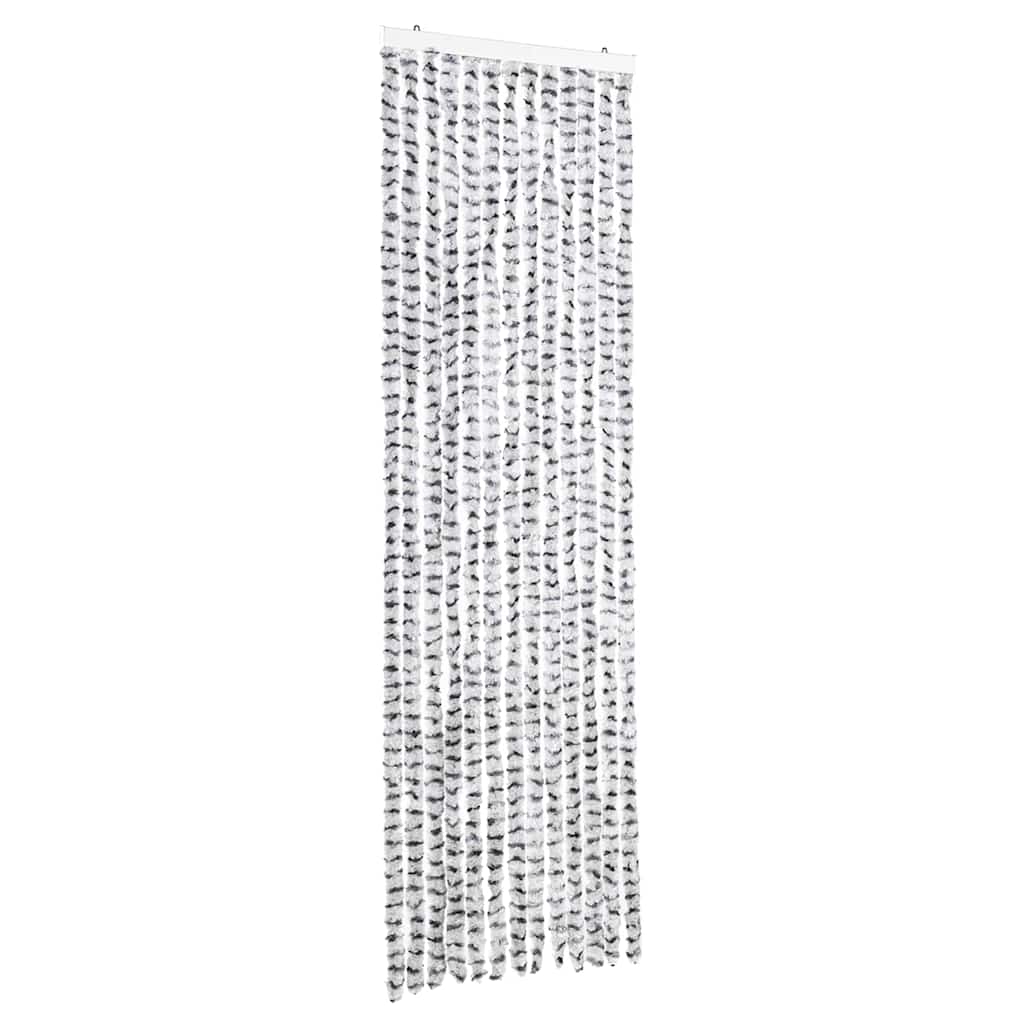 Vliegengordijn 56x185 cm chenille licht- en donkergrijs is nu te koop bij PeponiXL, paradijselijk wonen!