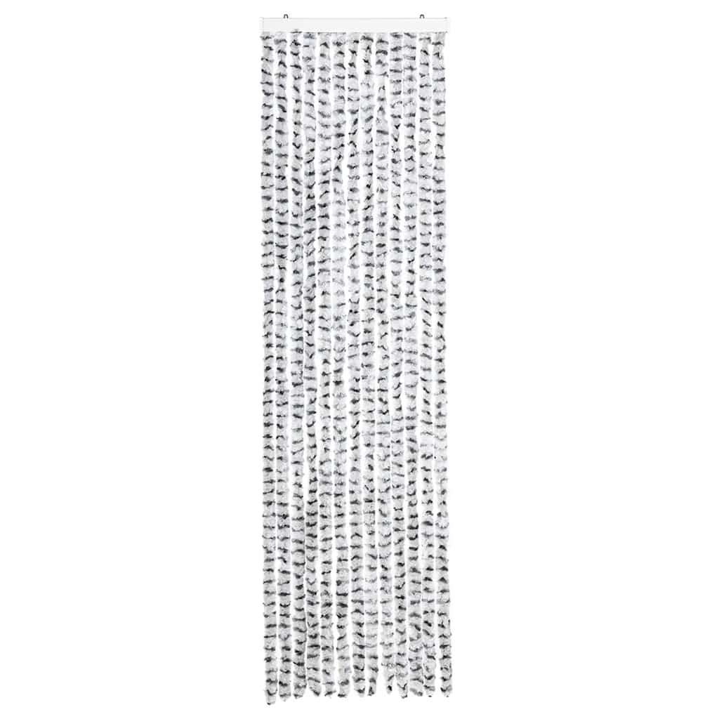 Vliegengordijn 56x185 cm chenille licht- en donkergrijs is nu te koop bij PeponiXL, paradijselijk wonen!