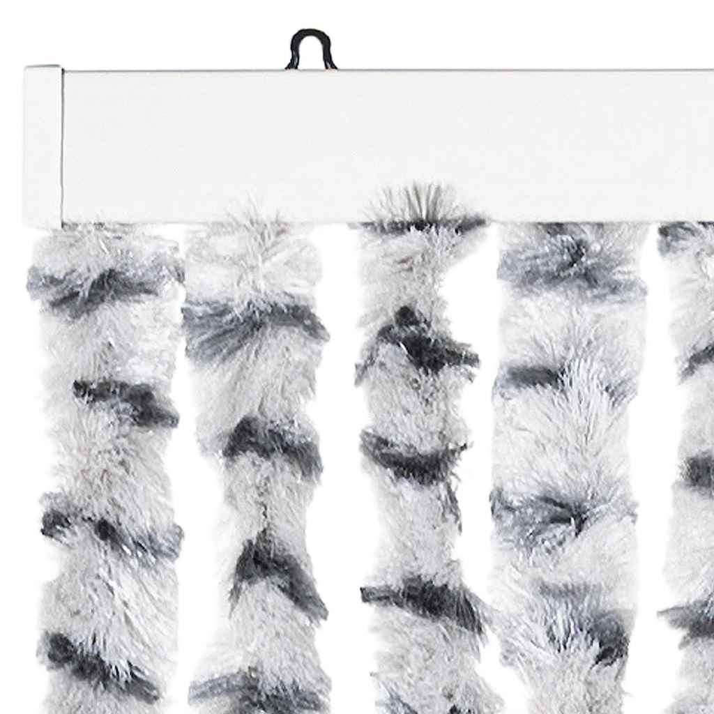 Vliegengordijn 56x185 cm chenille licht- en donkergrijs is nu te koop bij PeponiXL, paradijselijk wonen!