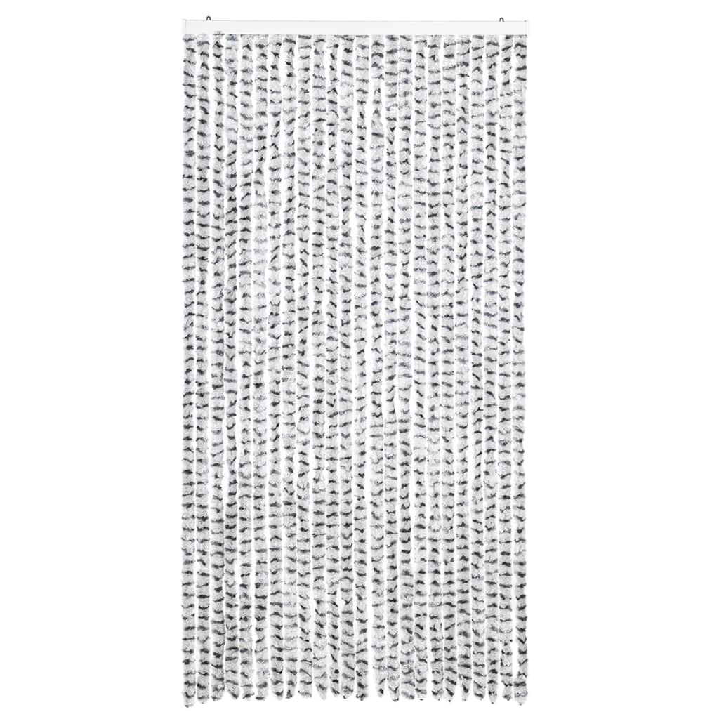 Vliegengordijn 100x220 cm chenille licht- en donkergrijs is nu te koop bij PeponiXL, paradijselijk wonen!