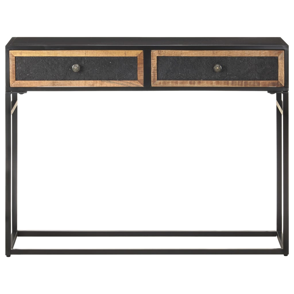 Wandtafel 100x35x75 cm massief mangohout is nu te koop bij PeponiXL, paradijselijk wonen!