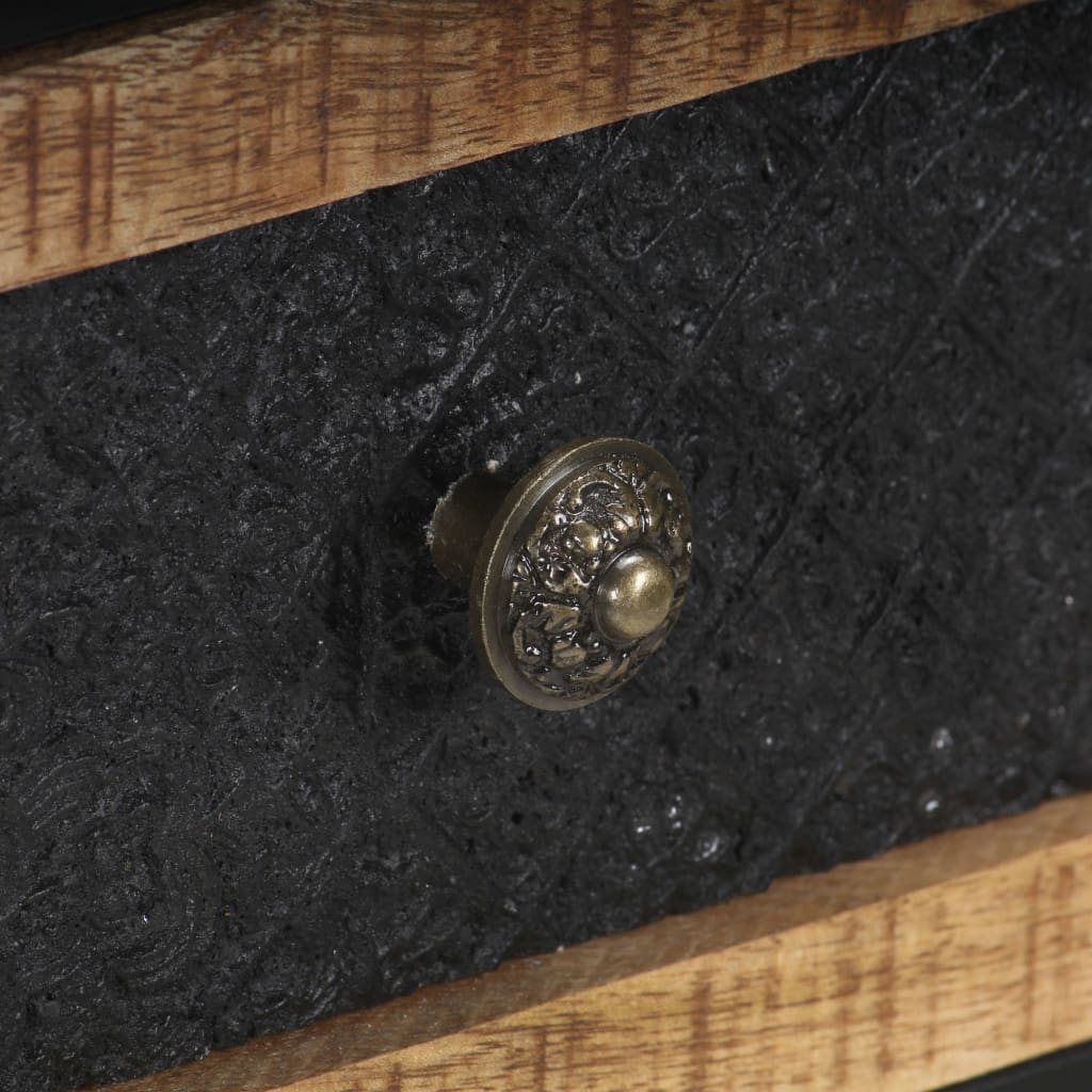 Wandtafel 100x35x75 cm massief mangohout is nu te koop bij PeponiXL, paradijselijk wonen!