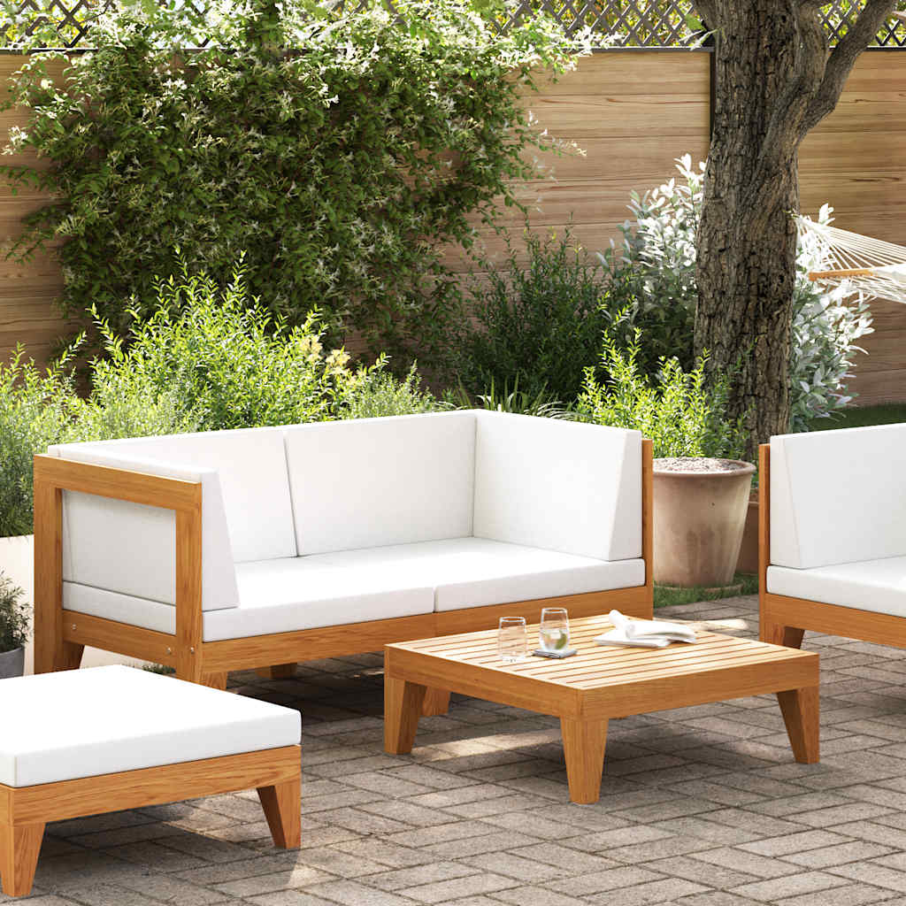 2-delige Loungeset met kussens massief acaciahout is nu te koop bij PeponiXL, paradijselijk wonen!