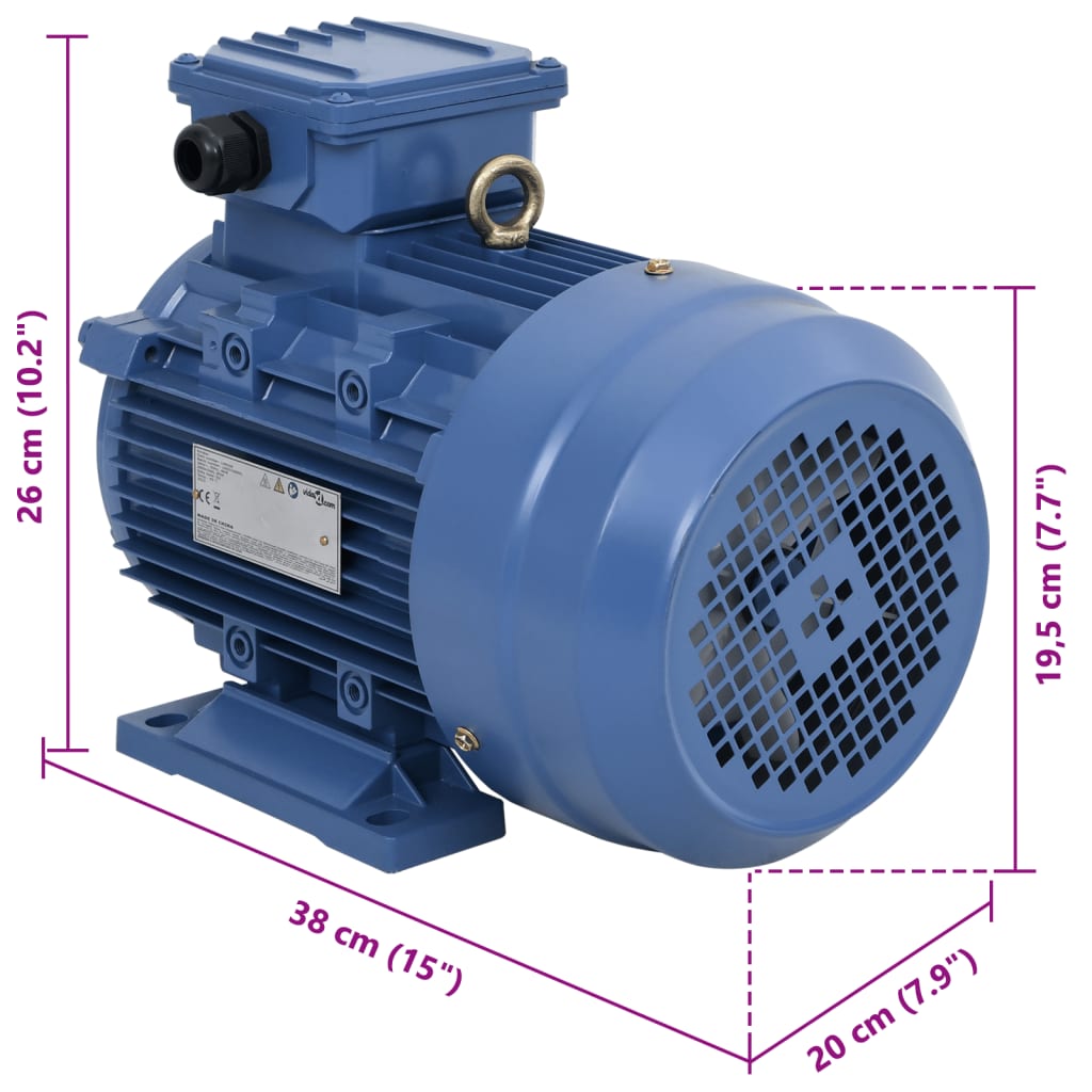 Elektromotor 3 fase 3 kW/4 pk 2-polig 2840 rpm aluminium is nu te koop bij PeponiXL, paradijselijk wonen!