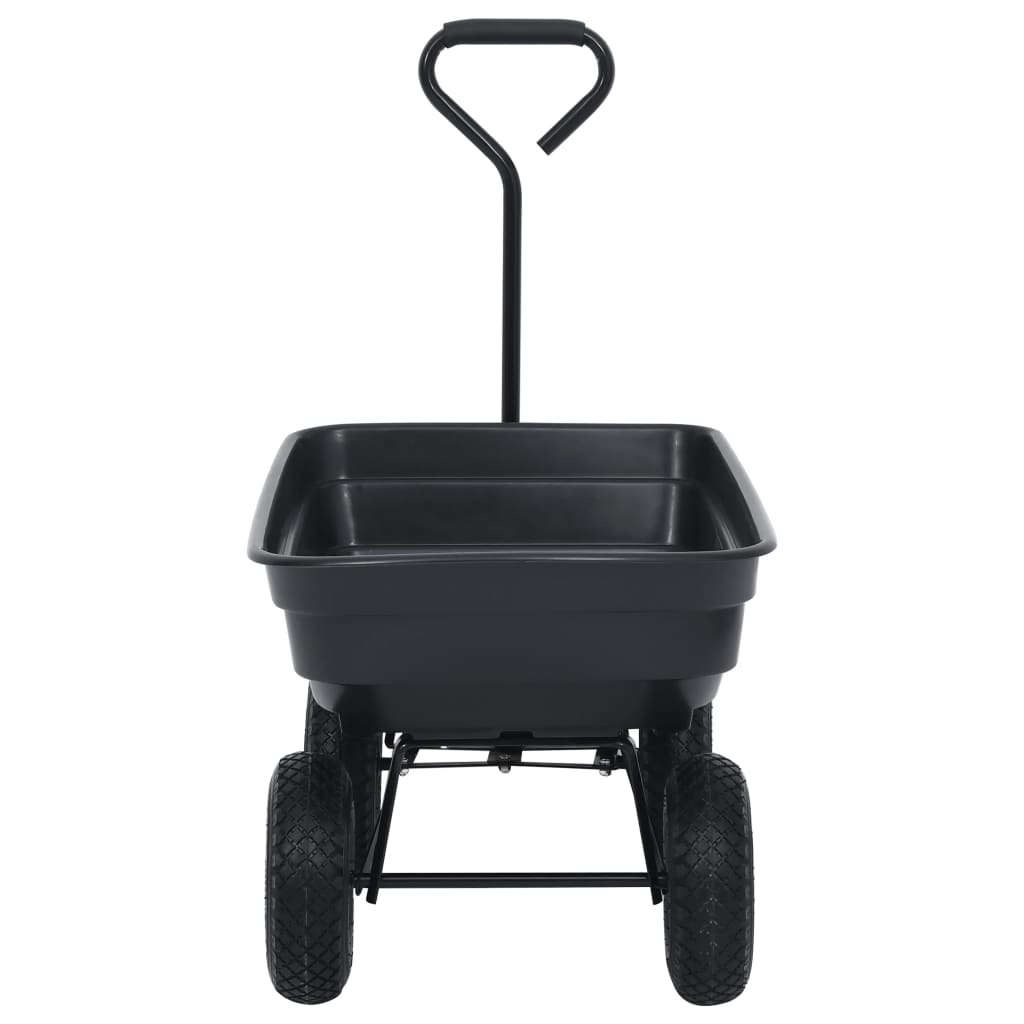 Tuinkiepwagen 300 kg 75 L zwart is nu te koop bij PeponiXL, paradijselijk wonen!