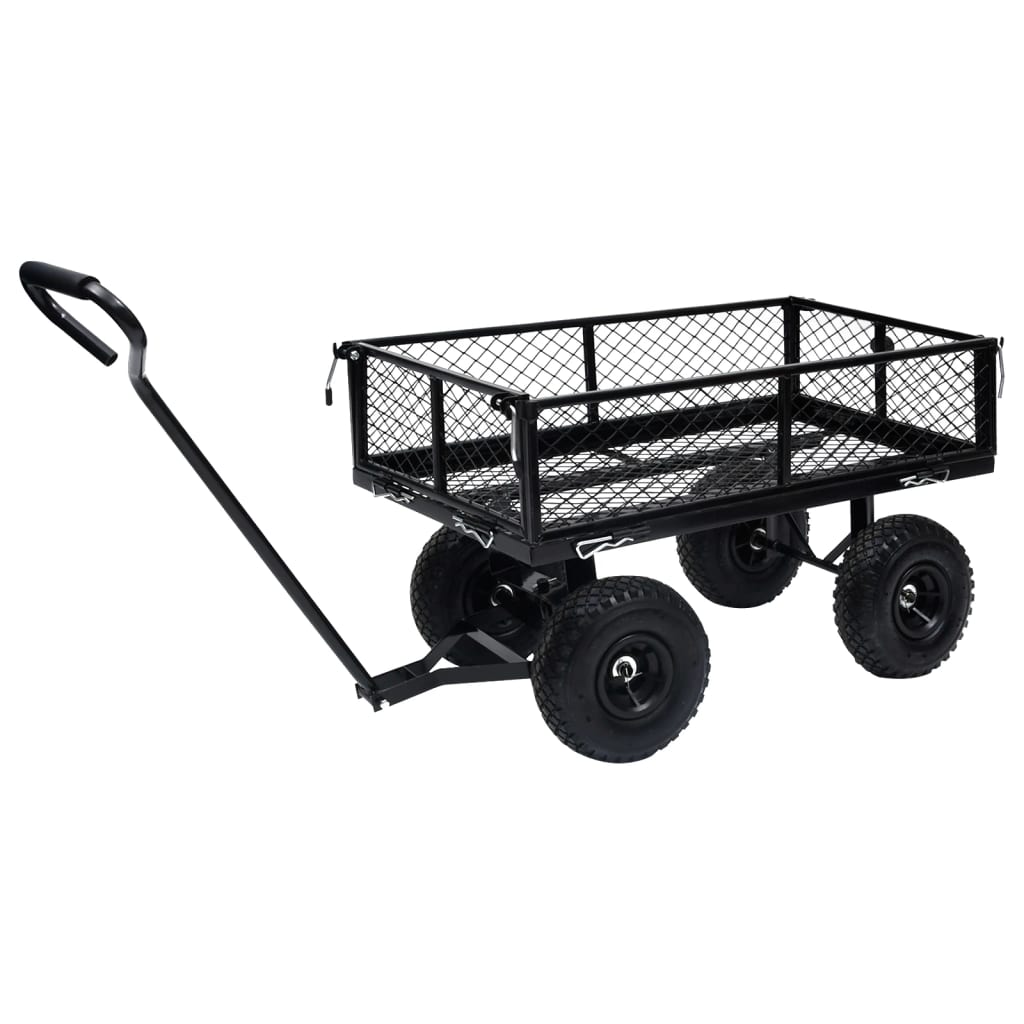 Tuinwagen 250 kg zwart is nu te koop bij PeponiXL, paradijselijk wonen!