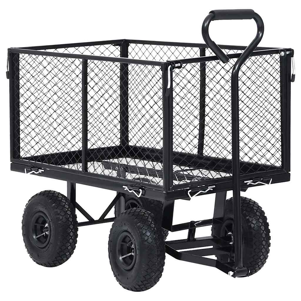 Tuinwagen 350 kg zwart is nu te koop bij PeponiXL, paradijselijk wonen!