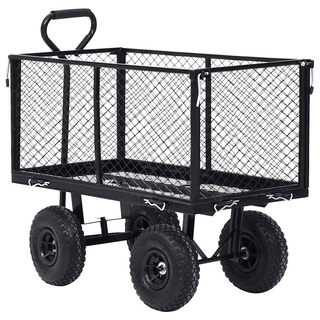 Tuinwagen 350 kg zwart is nu te koop bij PeponiXL, paradijselijk wonen!