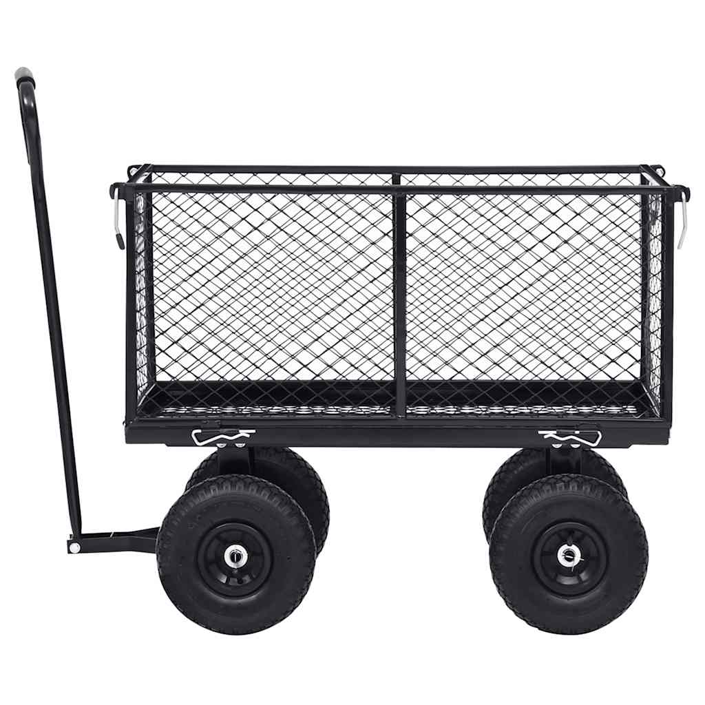 Tuinwagen 350 kg zwart is nu te koop bij PeponiXL, paradijselijk wonen!